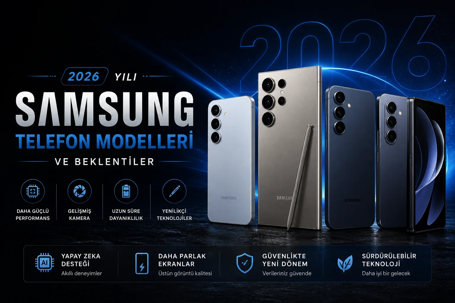 Kapak görseli - 2026 Yılı Samsung Telefon Modelleri ve Beklentiler