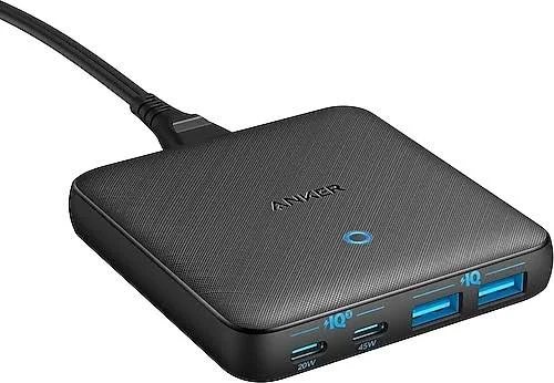 Anker Powerport Atom III 65W Slim A2046 Şarj Adaptörü Siyah görsel 2