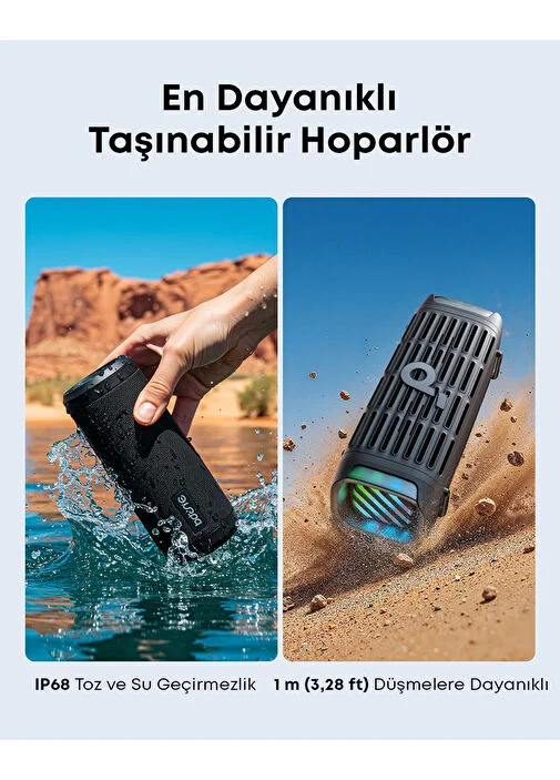 Anker Soundcore Boom 3i D5100 Hoparlör Siyah görsel 2