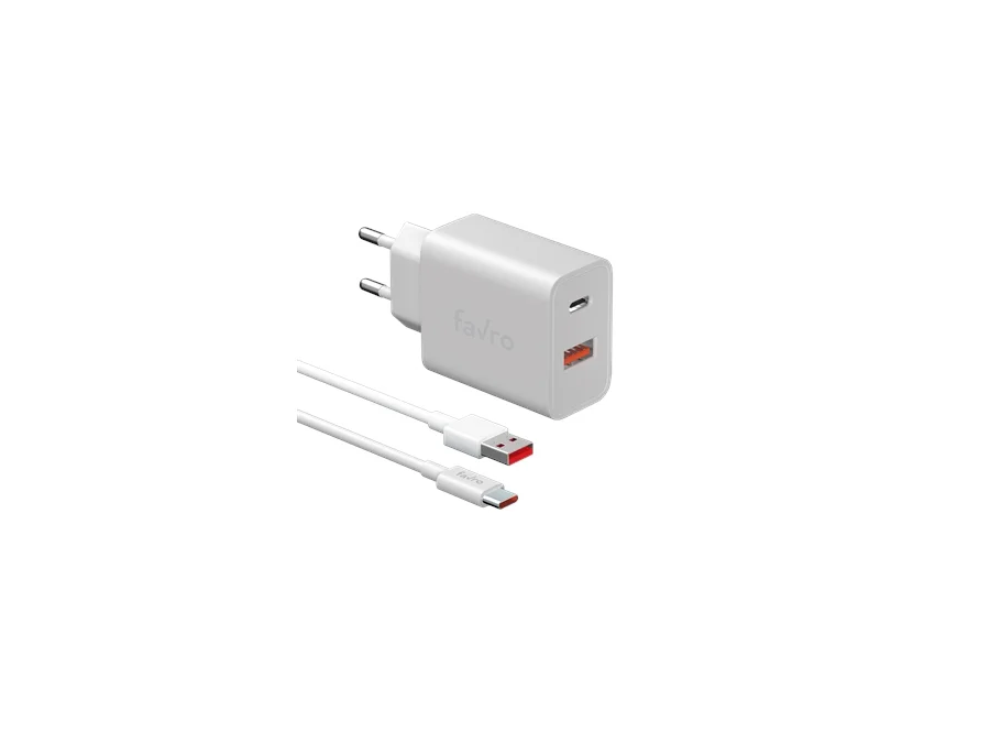 Favro 20W U-A +U-C Ş.Bşlk +Type-C Ş.Kablo FS005B görsel 2