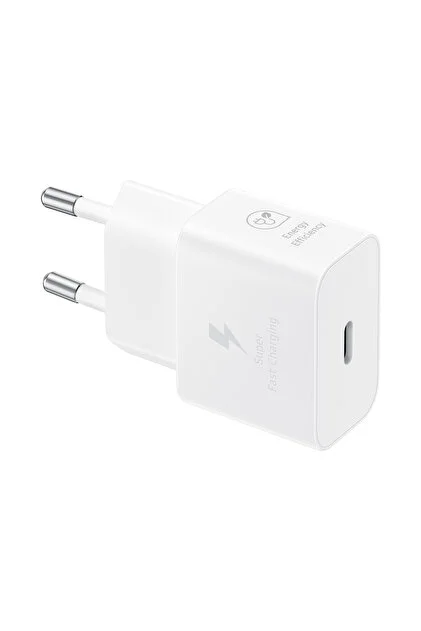 Samsung EP-T2510N 25W Type C Hızlı Şarj Adaptörü Beyaz görsel 2