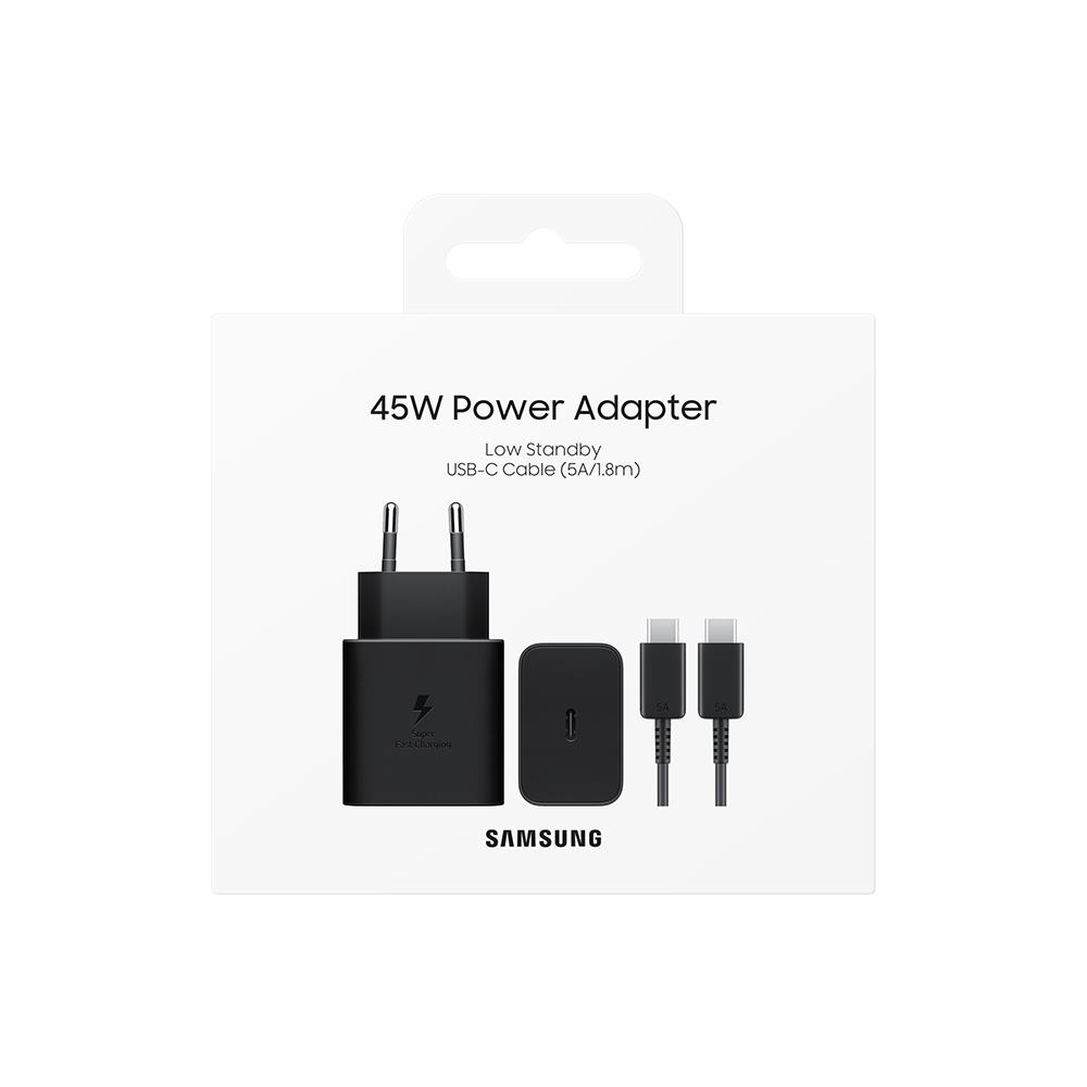 SAMSUNG T4511X TYPE-C 45W ŞARJ CİHAZI-SİYAH görsel 2